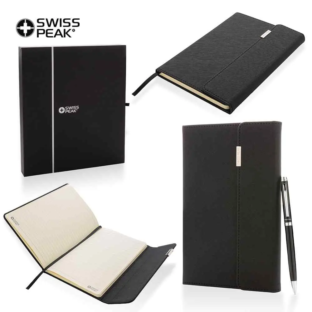 Set de Boligrafo y Libreta Swiss Peak Lux - PromoHit